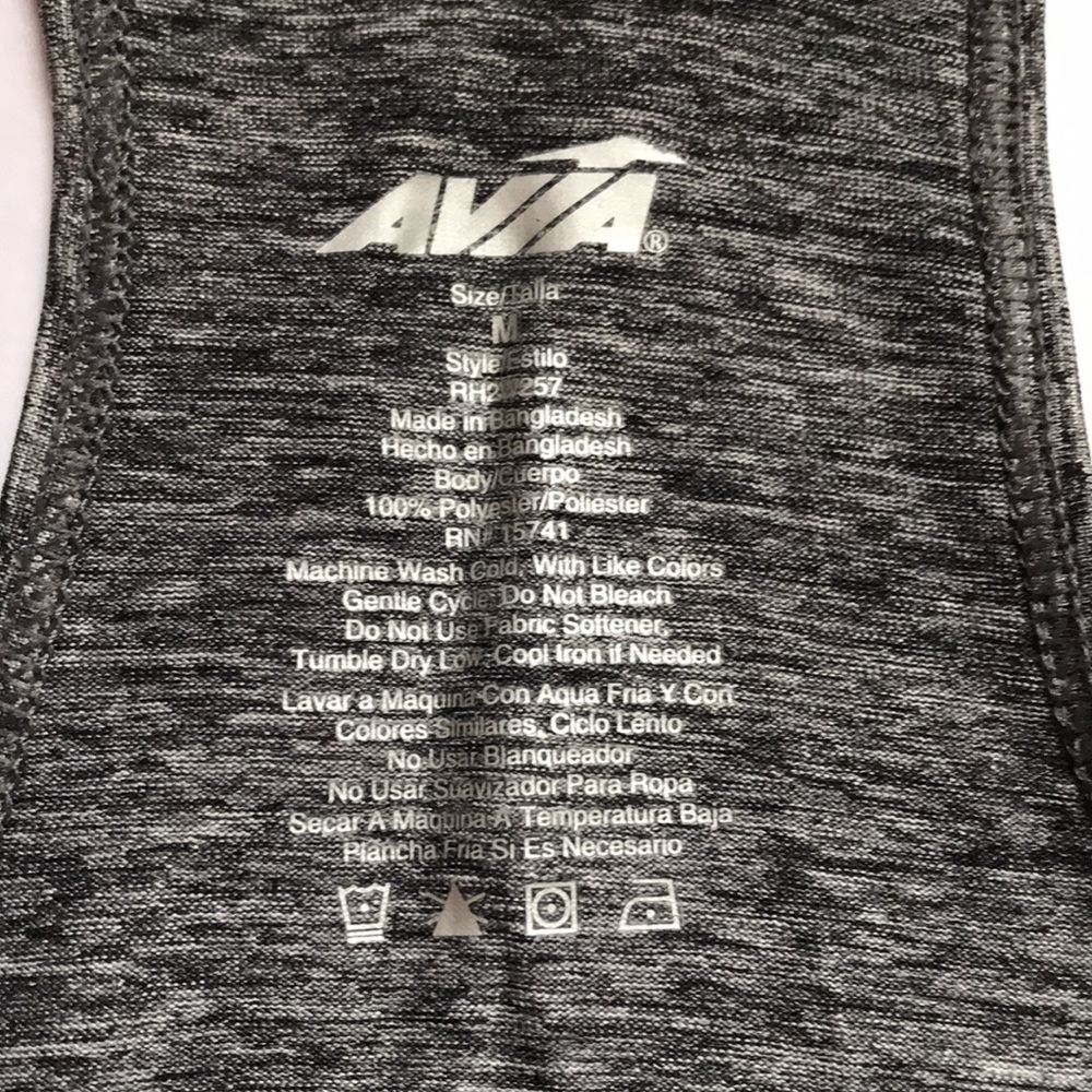 Avia gray racer back tank top size medium - Picture 5 of 9